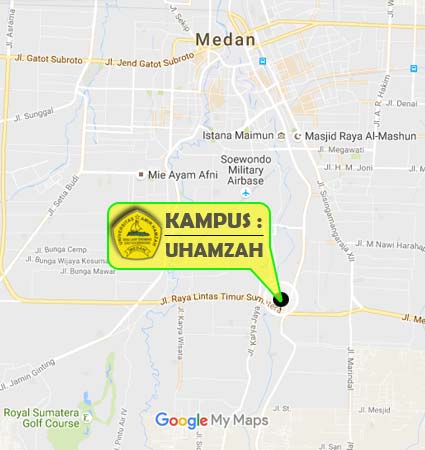 Campus Location (Google Map) UHAMZAH Medan Nomor